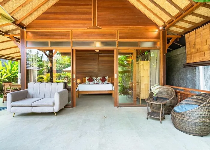 Warm Wooden Tropical With Pool Villa